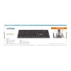 Manhattan Tastatur USB Kabelgebunden, Schwarz, Tasten in voller Größe, Kabel 1,5 m, USB-A-Anschluss, Plug and Play, Drei Jahre Garantie