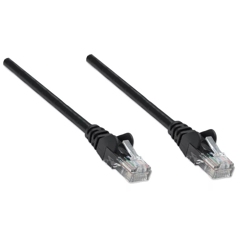 Intellinet Netzwerk Patchkabel, Cat6A, 0,25 m, Schwarz, Kupfer, S/FTP, LSOH/LSZH, PVC, RJ45, vergoldete Kontakte, Rastnasenschutz, mit Tülle, lebenslange Garantie