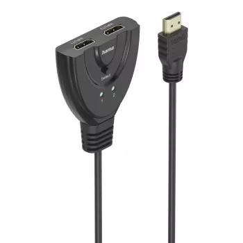 Hama 4K HDMI 2x1 Umschalter, 2x HDMI-Buchse - 1x HDMI-Stecker