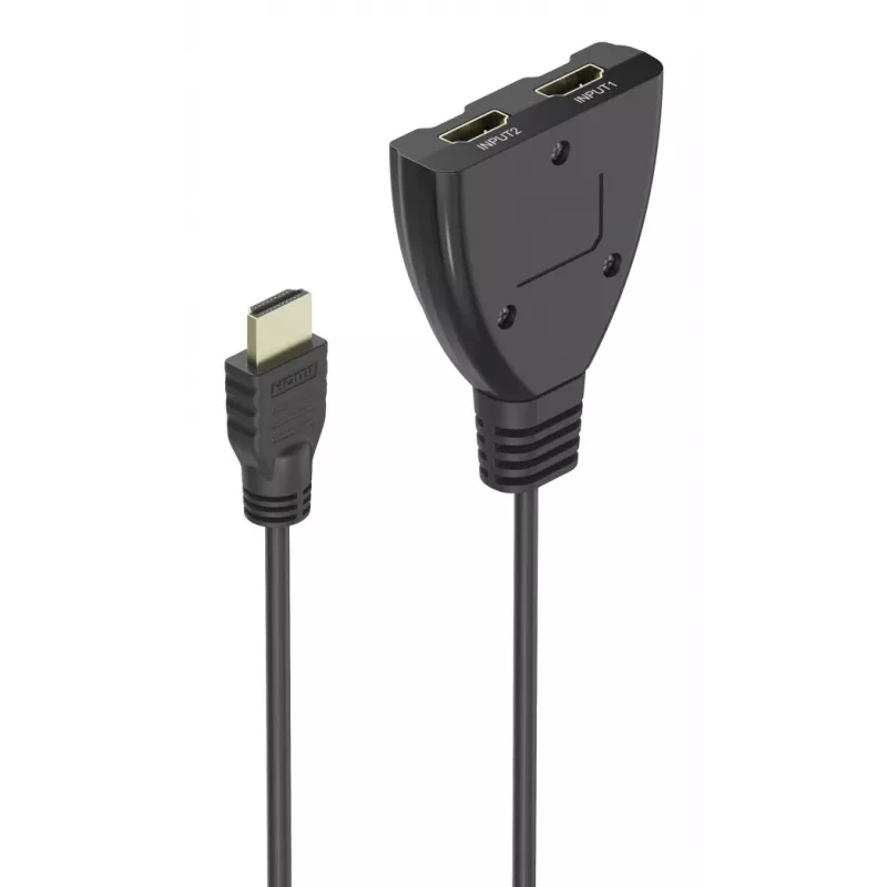 Hama 4K HDMI 2x1 Umschalter, 2x HDMI-Buchse - 1x HDMI-Stecker