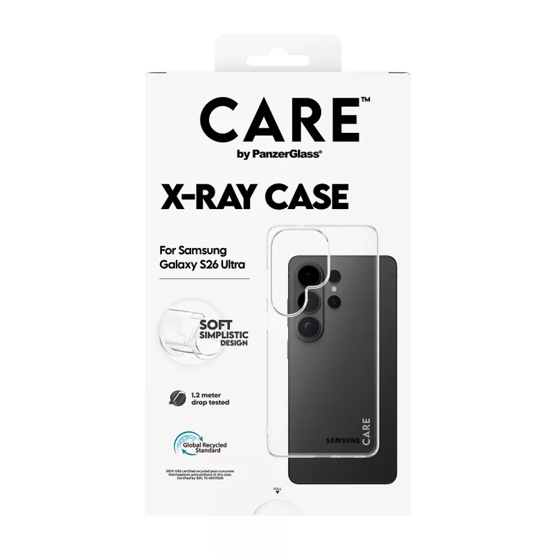Schutzhülle CARE X-Ray von PanzerGlass für Samsung Galaxy S26 Ultra (CR28792) – transparente Schutzabdeckung für Telefone