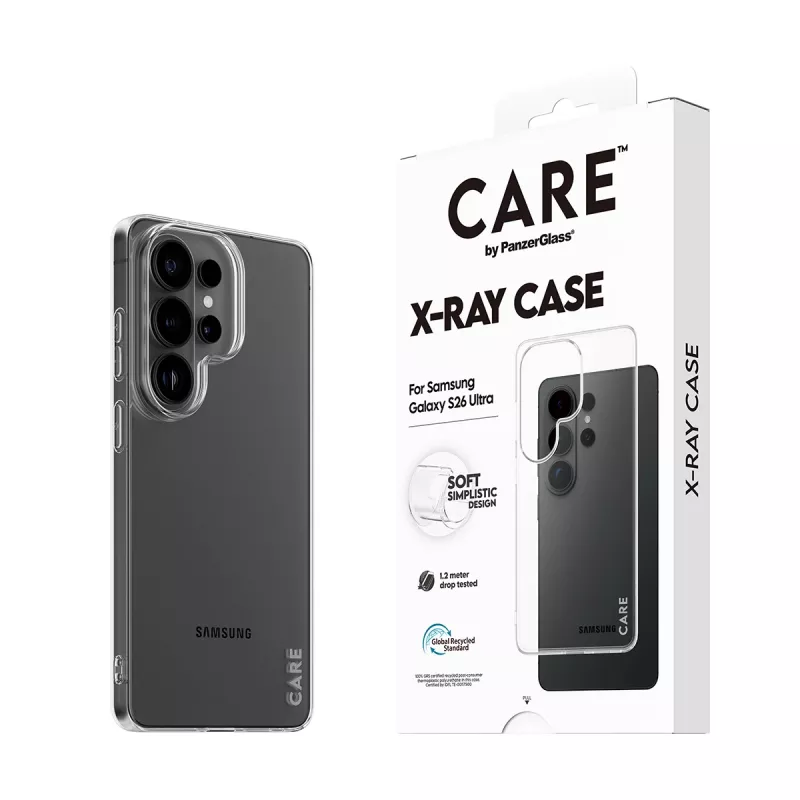 Schutzhülle CARE X-Ray von PanzerGlass für Samsung Galaxy S26 Ultra (CR28792) – transparente Schutzabdeckung für Telefone