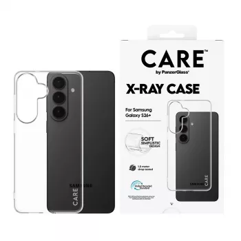 Schützende PanzerGlass CARE X-Ray-Hülle für Samsung Galaxy S26+ (CR41489) — transparente Schutzhandyhülle