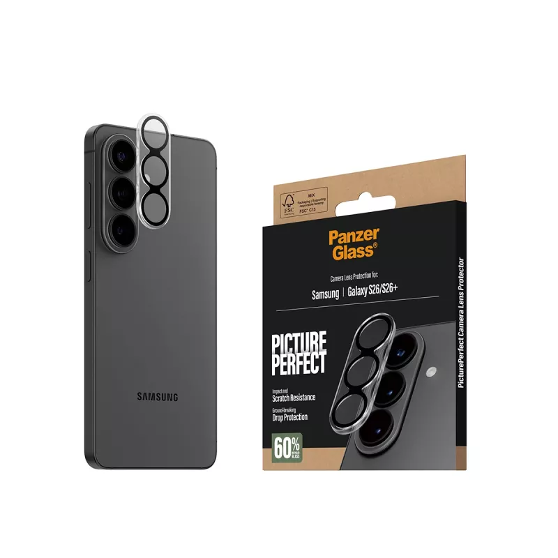 Bildschirmschutz PanzerGlass PicturePerfect Kameraschutz für Samsung Galaxy S26 / S26+ (PG94088)