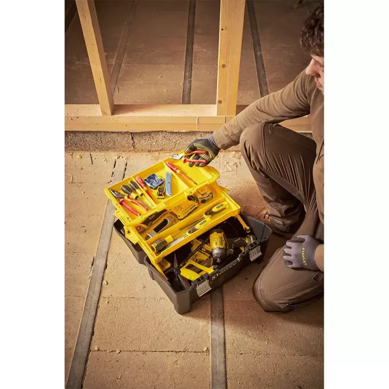 Hartschalenkoffer Stanley STST83397-1 Kunststoff 22 kg Schwarz Gelb