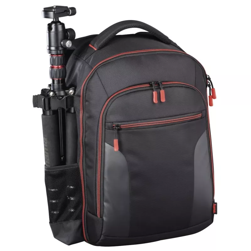 Hama Miami Rucksack-Tasche Schwarz, Rot