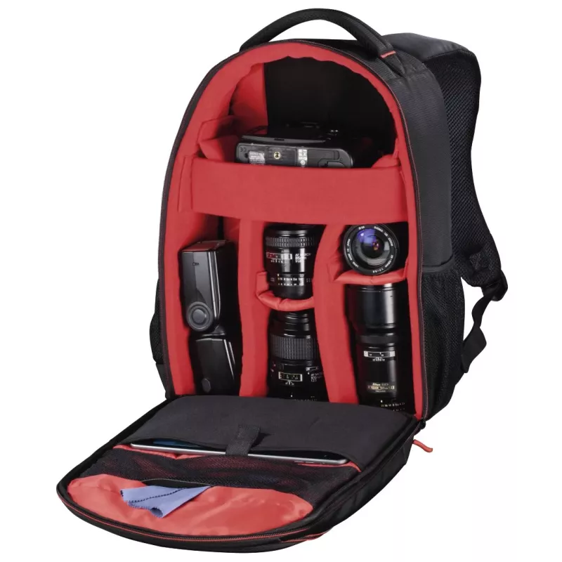Hama Miami Rucksack-Tasche Schwarz, Rot