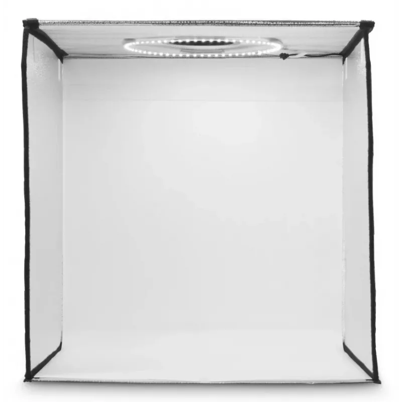 Mini-Fotostudio HAMA faltbare Box mit LED-Ringlicht 50×50 cm, Modell 00004664