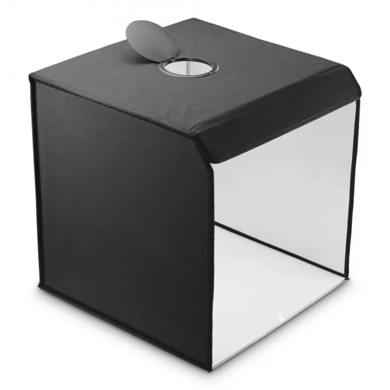 Mini-Fotostudio HAMA faltbare Box mit LED-Ringlicht 50×50 cm, Modell 00004664
