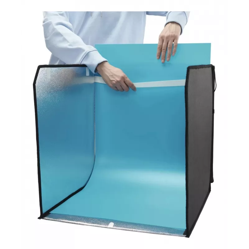 Mini-Fotostudio HAMA faltbare Box mit LED-Ringlicht 50×50 cm, Modell 00004664