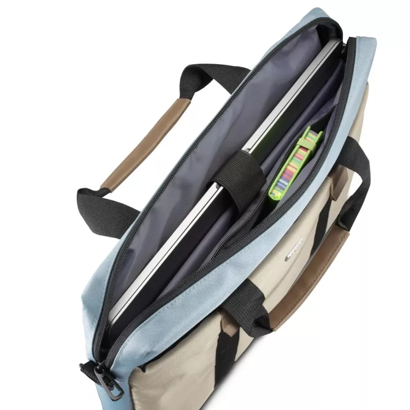Hama Silvan 35.8 cm (14.1 Zoll) Toploader-Tasche Beige, Blau