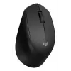 Logitech Maus M330 SILENT PLUS — RF Wireless, rechtshändig, 1000 DPI, 3 Tasten, Scrollrad, schwarz, batteriebetrieben