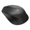 Logitech Maus M330 SILENT PLUS — RF Wireless, rechtshändig, 1000 DPI, 3 Tasten, Scrollrad, schwarz, batteriebetrieben