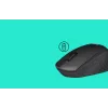 Logitech Maus M330 SILENT PLUS — RF Wireless, rechtshändig, 1000 DPI, 3 Tasten, Scrollrad, schwarz, batteriebetrieben