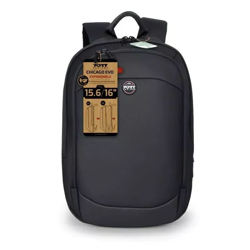 Rucksack port designs Chicago EVO Expandable für 15,6–16 Zoll Laptops, Modell 400511