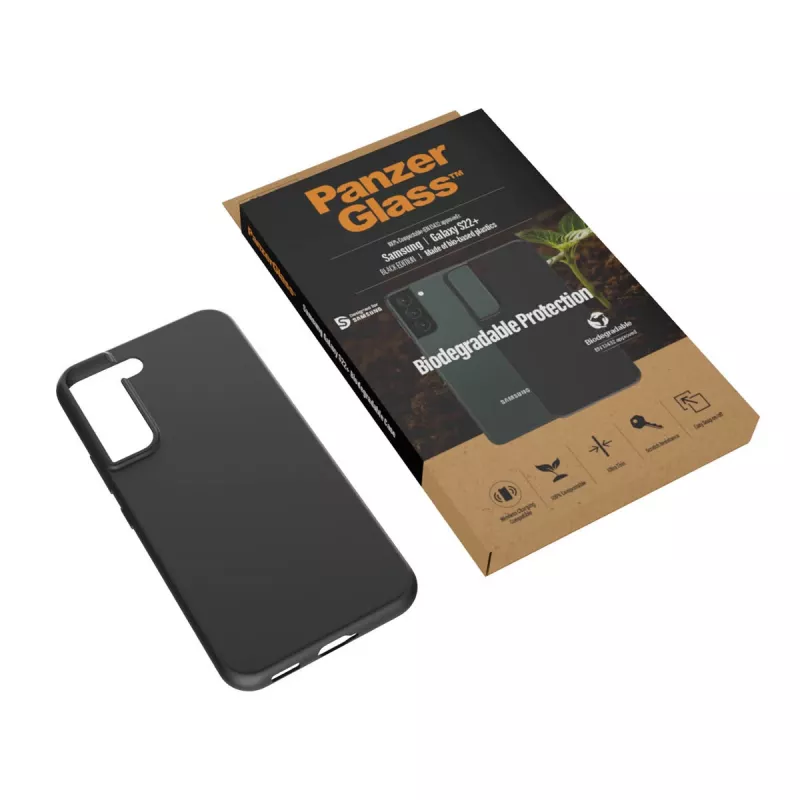 Cover PanzerGlass Samsung Galaxy S22 Plus Schwarz Biologisch abbaubar