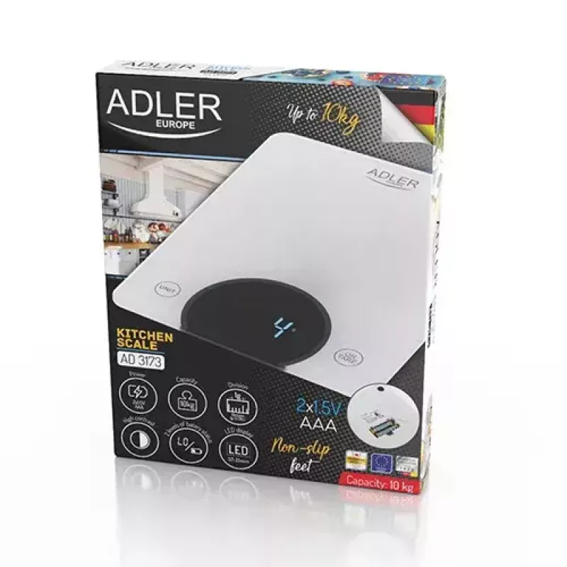 Elektronische Küchenwaage Adler AD 3173W