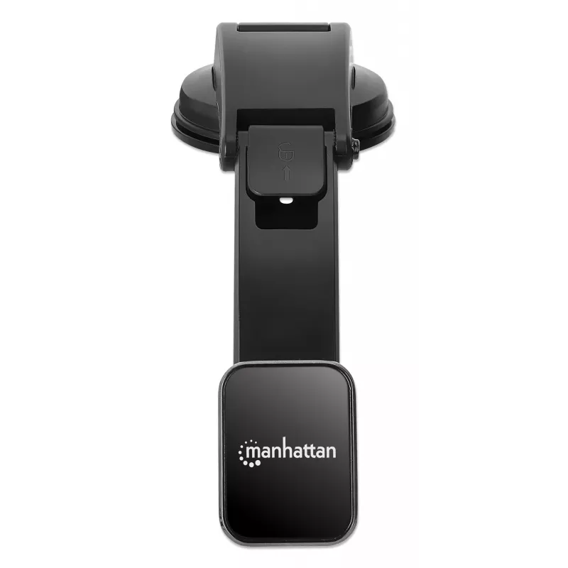 Manhattan Universal Auto-Armaturenbrett-Halterung mit magnetischem Telefonhalter für Smartphones, horizontale oder vertikale Nutzung, Schwarz, drei Jahre Garantie