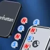 Manhattan Universal Auto-Armaturenbrett-Halterung mit magnetischem Telefonhalter für Smartphones, horizontale oder vertikale Nutzung, Schwarz, drei Jahre Garantie