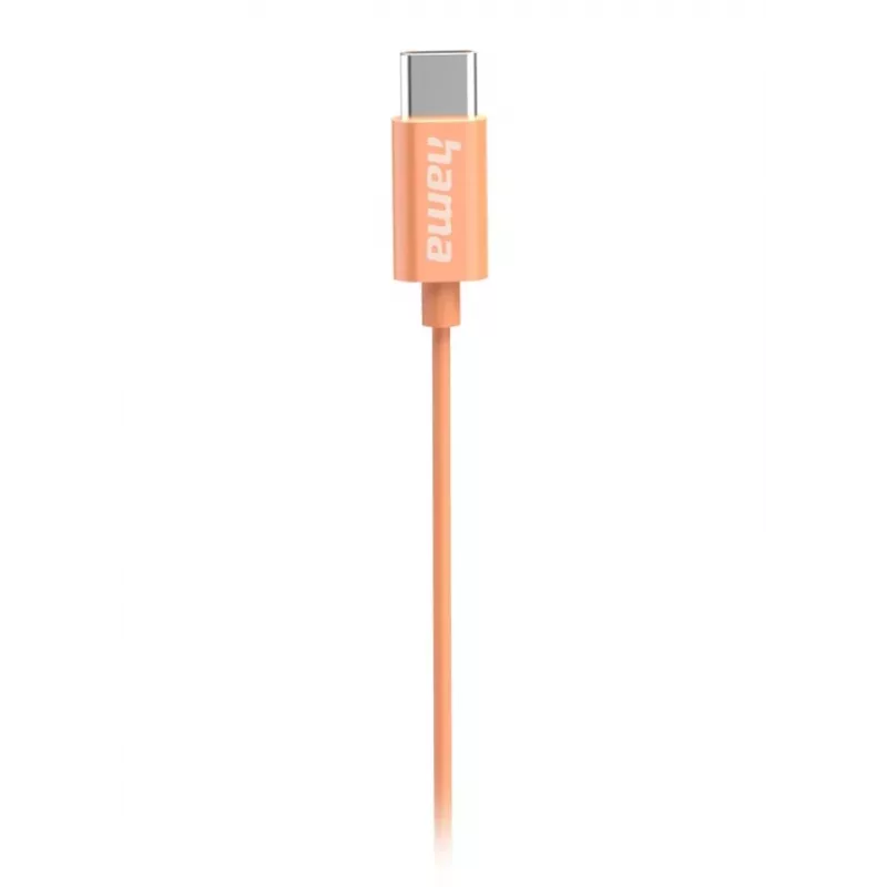 Hama Curly Headset Kabelgebunden In-Ear Anrufe/Musik USB Typ-C Orange