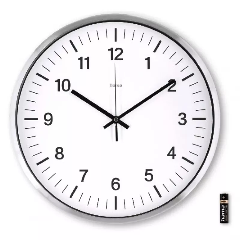 Hama Java Funkwecker rund Silber