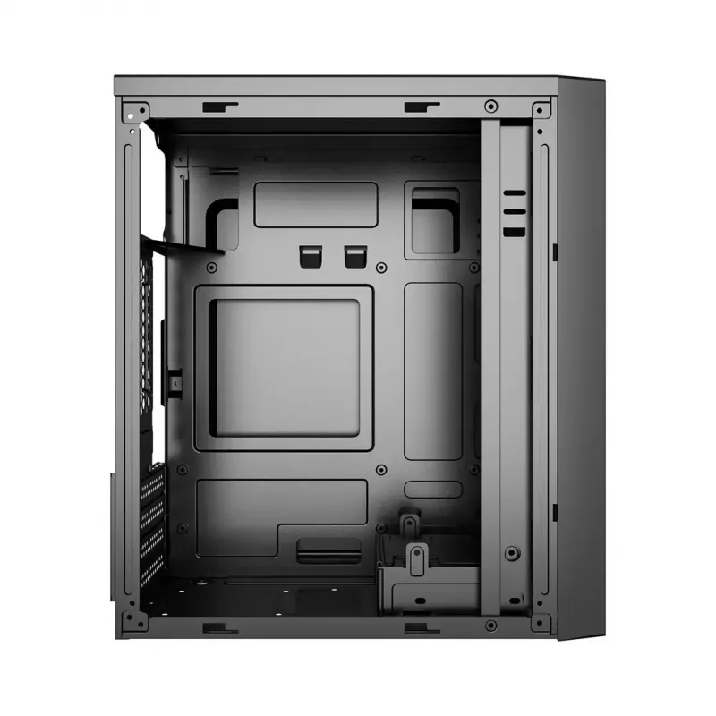 Computergehäuse Gembird CCC-FC-K170, mATX, schwarz