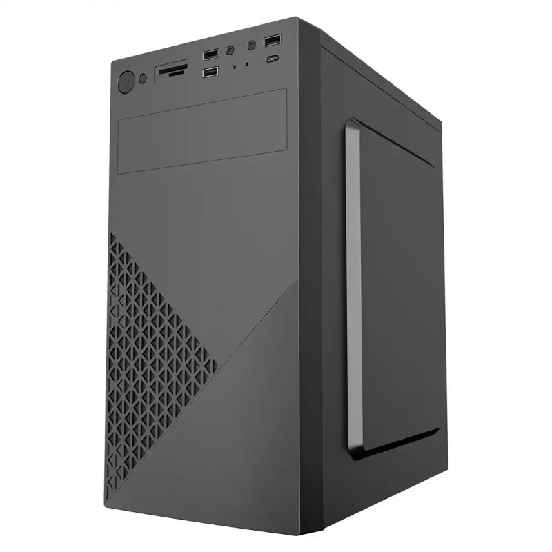 Computergehäuse Gembird CCC-FC-K170, mATX, schwarz