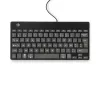 R-Go Tools Ergonomische Tastatur R-Go Compact Break, kompakte Tastatur mit Pausensoftware, AZERTY (BE), kabelgebunden, schwarz
