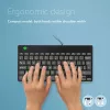 R-Go Tools Ergonomische Tastatur R-Go Compact Break, kompakte Tastatur mit Pausensoftware, AZERTY (BE), kabelgebunden, schwarz