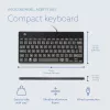 R-Go Tools Ergonomische Tastatur R-Go Compact Break, kompakte Tastatur mit Pausensoftware, AZERTY (BE), kabelgebunden, schwarz