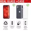 Displex Displayschutz (10H) + Hülle für Apple iPhone 13 Pro, Montageaufkleber, + Hülle, gehärtetes Glas, kratzfeste Schutzfolie