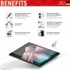 Displex Tablet Glass (9H) für Samsung Galaxy Tab A8, Eco Montagerahmen, unzerbrechlich, ultradünn, unsichtbar