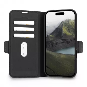 dbramante1928 Flip Case für iPhone 17 (6,7 Zoll) Oslo Pro MS – 17 cm Bildschirm, schwarz, 3 Kartenfächer