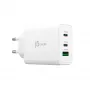 j5create JUP3365E-EN 65W GaN USB-C® 3-Port-Ladegerät, Innenbereich, AC, Weiß