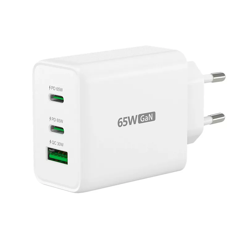 j5create JUP3365E-EN 65W GaN USB-C® 3-Port-Ladegerät, Innenbereich, AC, Weiß