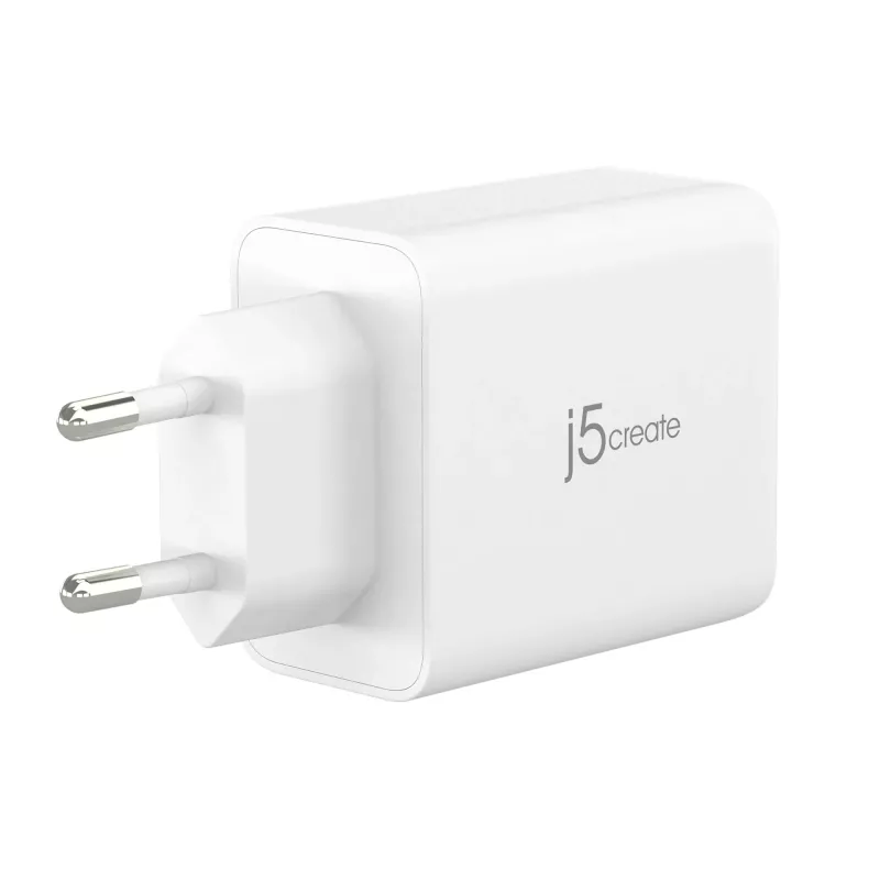 j5create JUP3365E-EN 65W GaN USB-C® 3-Port-Ladegerät, Innenbereich, AC, Weiß