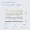 R-Go Tools Ergonomische Tastatur R-Go Compact Break, kompakte Tastatur mit Pausensoftware, AZERTY (FR), kabelgebunden, weiß