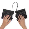 R-Go Tools Ergonomische Tastatur R-Go Split Break mit Pausensoftware, ergonomische geteilte Tastatur, AZERTY (FR), Bluetooth, schwarz