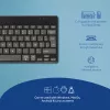 R-Go Tools Ergonomische Tastatur R-Go Compact Break, kompakte Tastatur mit Pausensoftware, AZERTY (BE), Bluetooth, Schwarz