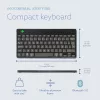 R-Go Tools Ergonomische Tastatur R-Go Compact Break, kompakte Tastatur mit Pausensoftware, AZERTY (BE), Bluetooth, Schwarz