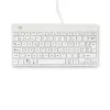 R-Go Tools Ergonomische Tastatur R-Go Compact Break, kompakte Tastatur mit Pausensoftware, AZERTY (BE), kabelgebunden, weiß
