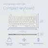 R-Go Tools Ergonomische Tastatur R-Go Compact Break, kompakte Tastatur mit Pausensoftware, AZERTY (BE), kabelgebunden, weiß