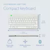 R-Go Tools Ergonomische Tastatur R-Go Compact Break, kompakte Tastatur mit Pausensoftware, AZERTY (BE), Bluetooth, weiß