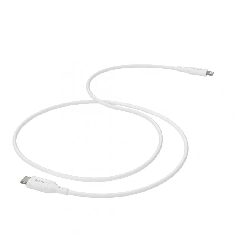 mophie essentials Lightning auf USB-C | Ladekabel (1M) Weiß