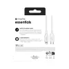 mophie essentials Lightning auf USB-C | Ladekabel (1M) Weiß