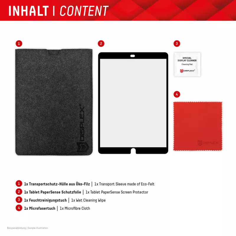 Papierähnlicher Displayschutz Displex TABLET PAPERSENSE für iPad 7./8./9. Gen. und iPad Air 3, matt 26,7 cm (10,5 inch), 3H, wieder ablösbar