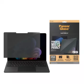PanzerGlass ® Blickschutzfolie Displayschutzfolie Microsoft Surface Laptop 7th Edition 13.8'' | Ultra-Wide Fit