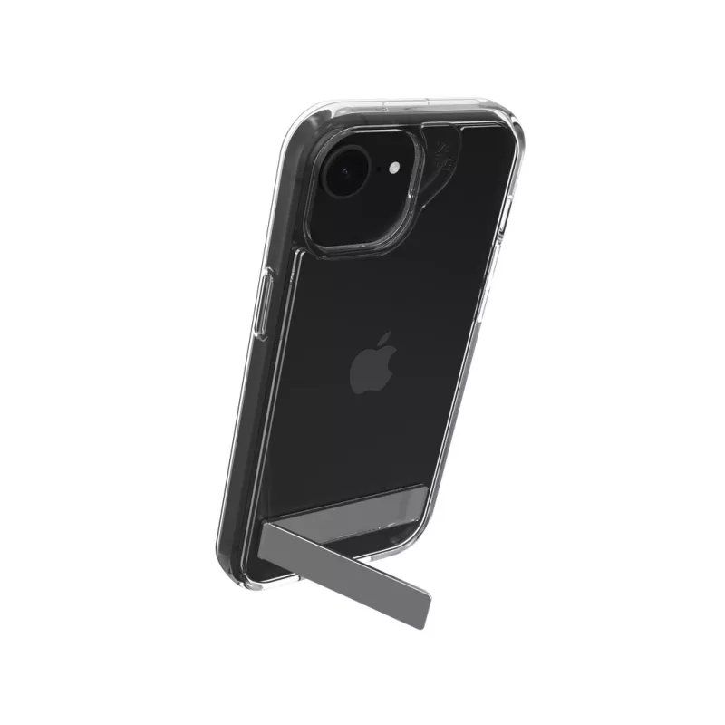 ZAGG Crystal Palace Kickstand Hülle iPhone 16/15/14/13 Klar, Cover, Apple, iPhone 17e/16e/15/14/13, 15,5 cm (6,1 inch), Transparent
