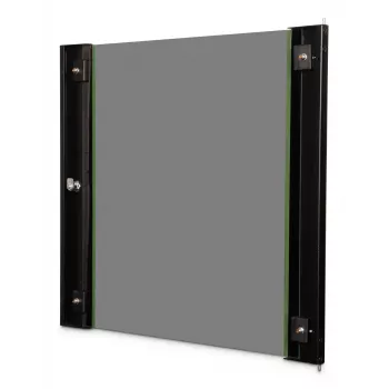 Glastür für 19 Zoll 12U wandmontiertes Gehäuse DIGITUS Unique-Serie — Glas und Metall, schwarz