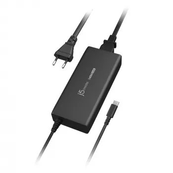 USB-C GaN-Ladegerät j5create JUP17140 140W PD3.1, Innenbereich, Schwarz, 59×127×30,5 mm